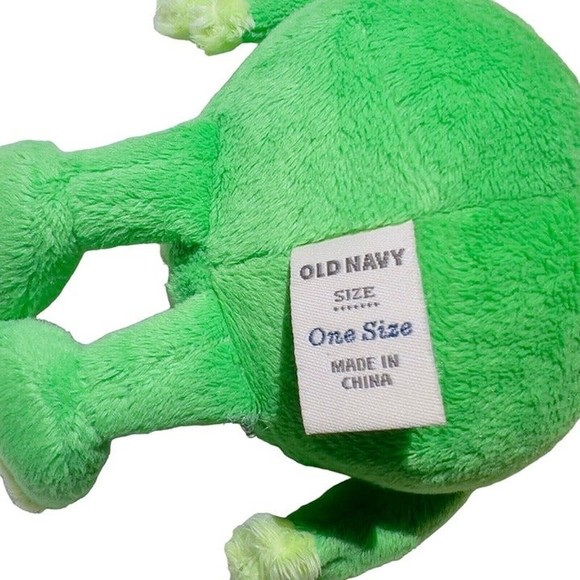 Old Navy Green 7” Frog 2011 Stuffed Animal Plush Soft Baby Toy Washable - Picture 5 of 10